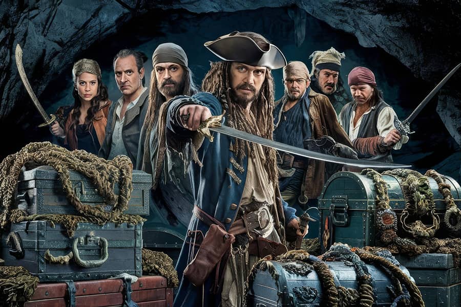 What is the name of the ship in the Pirates of the Caribbean series commanded by Jack Sparrow?