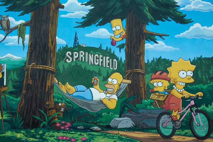 What animated series is set in the fictional town of Springfield?