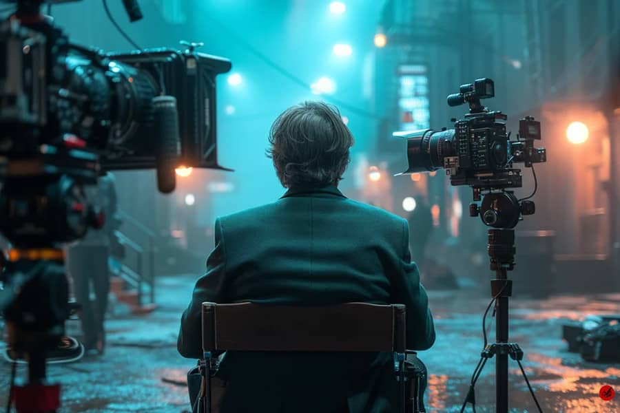 Which director is known for his use of practical effects and non-linear storytelling in films like Inception and Tenet?